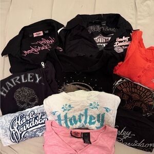 Harley-Davidson Womens Bundle, 10 shirts